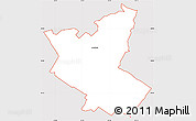 Silver Style Simple Map of ZIP code 07090, cropped outside