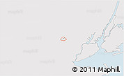 Silver Style 3D Map of ZIP code 07092, single color outside