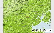 Physical Map of ZIP code 07092