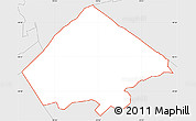 Silver Style Simple Map of ZIP code 07092