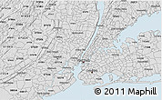 Silver Style 3D Map of ZIP code 07093