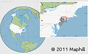 Savanna Style Location Map of ZIP code 07093, highlighted country, highlighted state