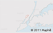 Silver Style 3D Map of ZIP code 07094, single color outside