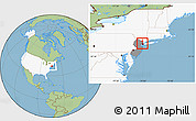 Savanna Style Location Map of ZIP code 07094, highlighted country, highlighted state