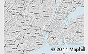 Silver Style Map of ZIP code 07094