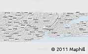 Silver Style Panoramic Map of ZIP code 07094