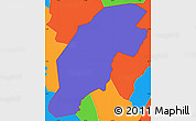 Political Simple Map of ZIP code 07094
