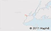 Silver Style 3D Map of ZIP code 07202, single color outside