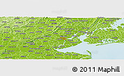 Physical Panoramic Map of ZIP code 07202