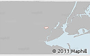 Gray 3D Map of ZIP code 07203, single color outside