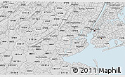 Silver Style 3D Map of ZIP code 07203