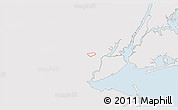 Silver Style 3D Map of ZIP code 07203, single color outside