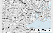 Silver Style Map of ZIP code 07203