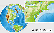 Physical Location Map of ZIP code 07204