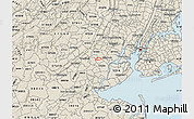 Shaded Relief Map of ZIP code 07204