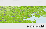Physical Panoramic Map of ZIP code 07204