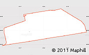 Silver Style Simple Map of ZIP code 07204, cropped outside