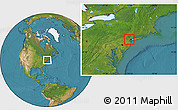 Satellite Location Map of ZIP code 07205