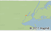 Savanna Style 3D Map of ZIP code 07206, single color outside