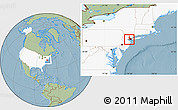 Savanna Style Location Map of ZIP code 07206, highlighted country, highlighted county, hill shading
