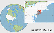 Savanna Style Location Map of ZIP code 07206, highlighted country, highlighted state