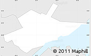 Silver Style Simple Map of ZIP code 07206