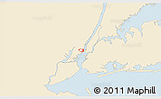 Classic Style 3D Map of ZIP code 07302, single color outside