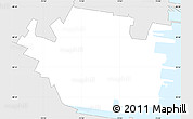 Silver Style Simple Map of ZIP code 07302