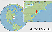 Savanna Style Location Map of ZIP code 07304