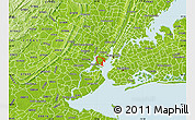 Physical Map of ZIP code 07305