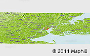 Physical Panoramic Map of ZIP code 07305