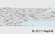 Silver Style Panoramic Map of ZIP code 07305