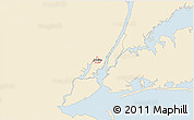 Classic Style 3D Map of ZIP code 07306, single color outside