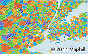 Political 3D Map of ZIP code 07306