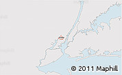 Silver Style 3D Map of ZIP code 07306, single color outside