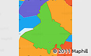 Political Simple Map of ZIP code 07306