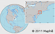 Gray Location Map of ZIP code 07310