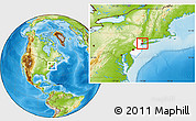 Physical Location Map of ZIP code 07310, highlighted state