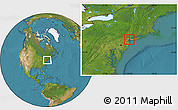 Satellite Location Map of ZIP code 07310