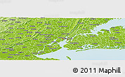 Physical Panoramic Map of ZIP code 07310