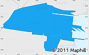 Political Simple Map of ZIP code 07310, single color outside, borders and labels
