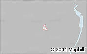 Gray 3D Map of ZIP code 07403, single color outside
