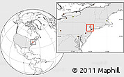 Blank Location Map of ZIP code 07420, highlighted country, highlighted county