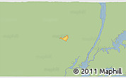 Savanna Style 3D Map of ZIP code 07424, single color outside