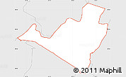 Silver Style Simple Map of ZIP code 07424