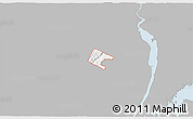 Gray 3D Map of ZIP code 07430, single color outside