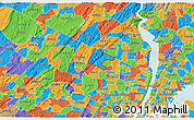 Political 3D Map of ZIP code 07430