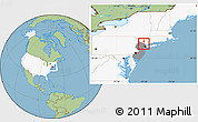 Savanna Style Location Map of ZIP code 07430, highlighted country, highlighted state