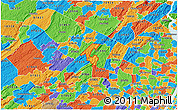 Political 3D Map of ZIP code 07435