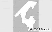 Gray Simple Map of ZIP code 07435